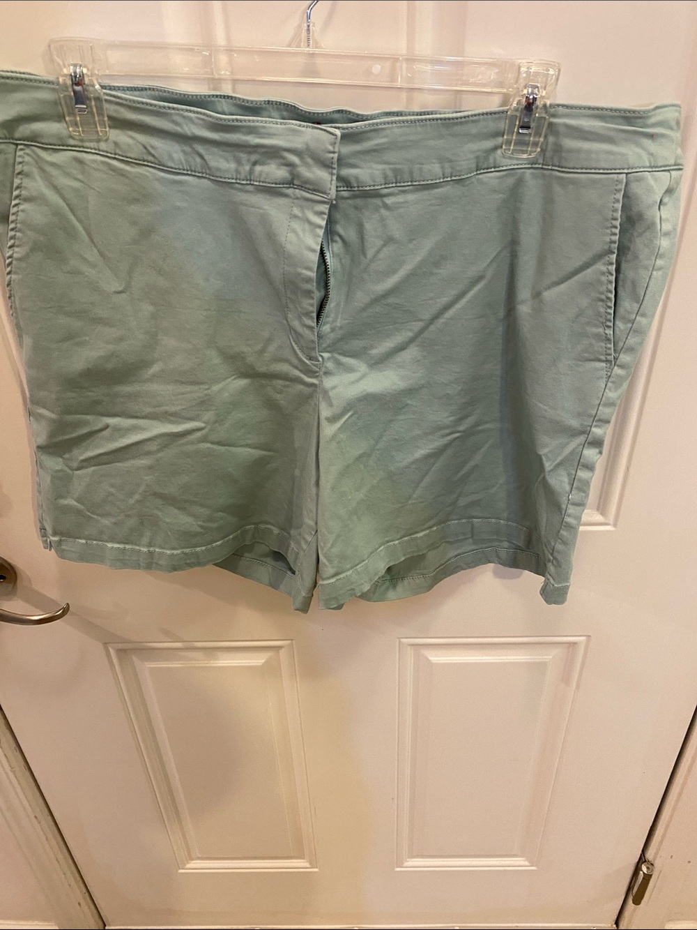 Women's Light Seafoam Cotton Bermuda Shorts